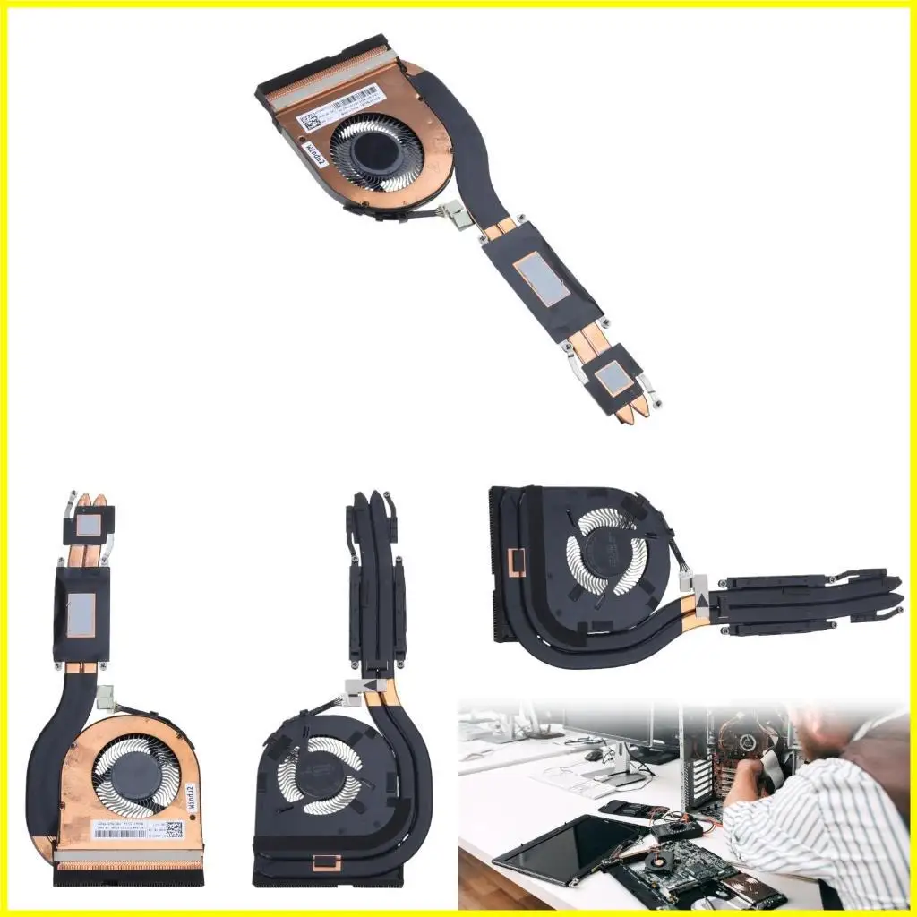 

Laptop Heatsink Cooling Fan Black Silents Operation for ThinkpadT480S T480 E480 E580 L480 CPU Coolers