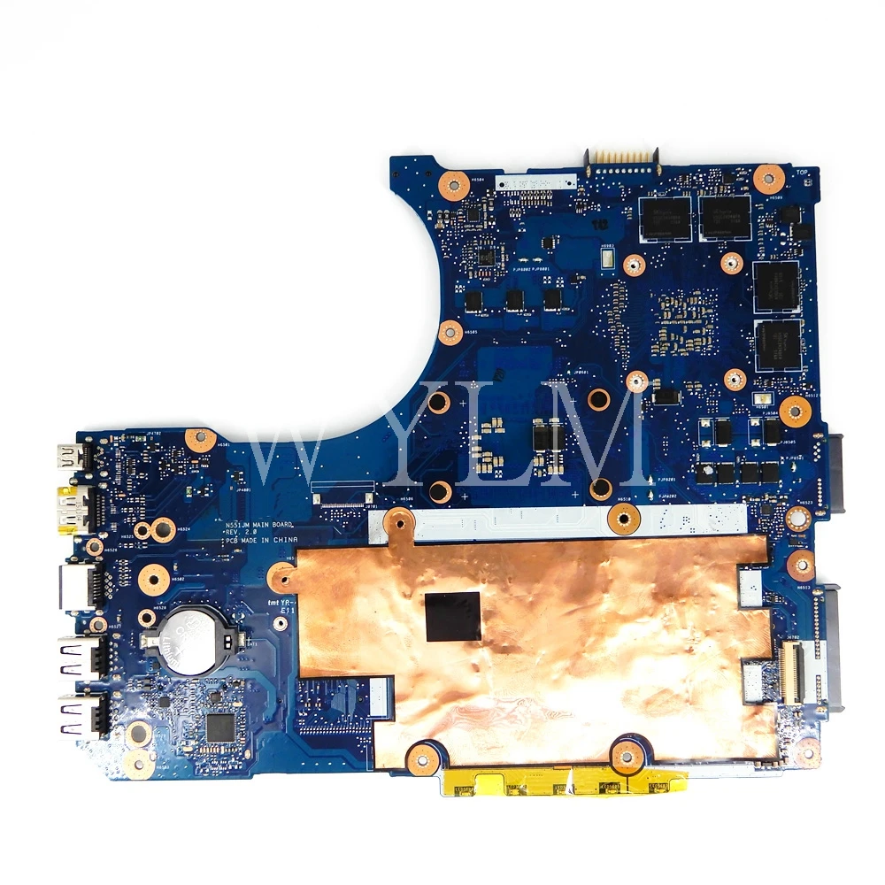 Imagem -02 - Placa-mãe Portátil para Asus N551jw i5 i7 ° Cpu Gtx960m N551jb G551j N551jw N551jk N551jm N551jx N551jx