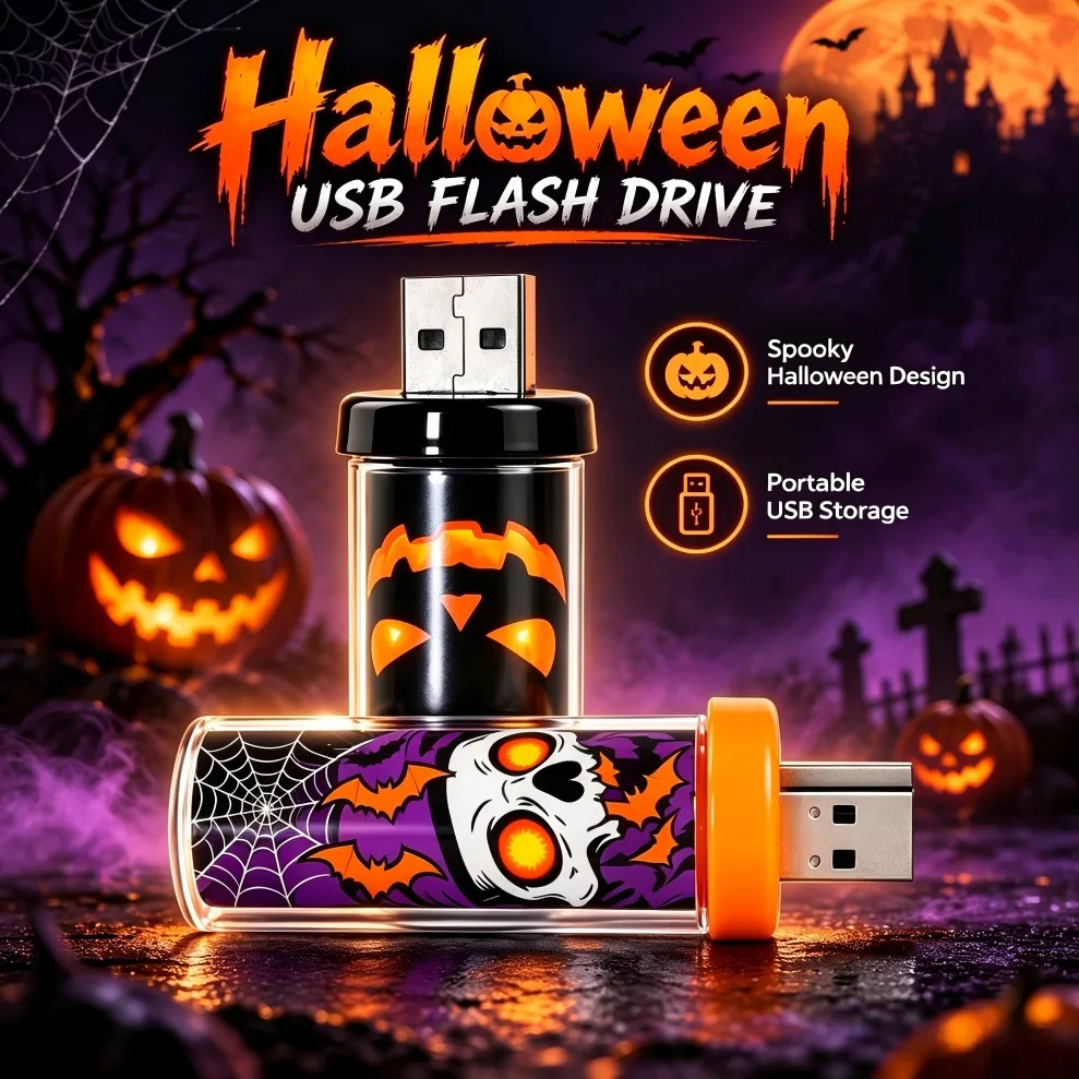 Halloween Glass LED Night Light Touch Dimmable USB Plug Play Atmosphere Light for Bedroom Party Decor Kids Gift Table Decor