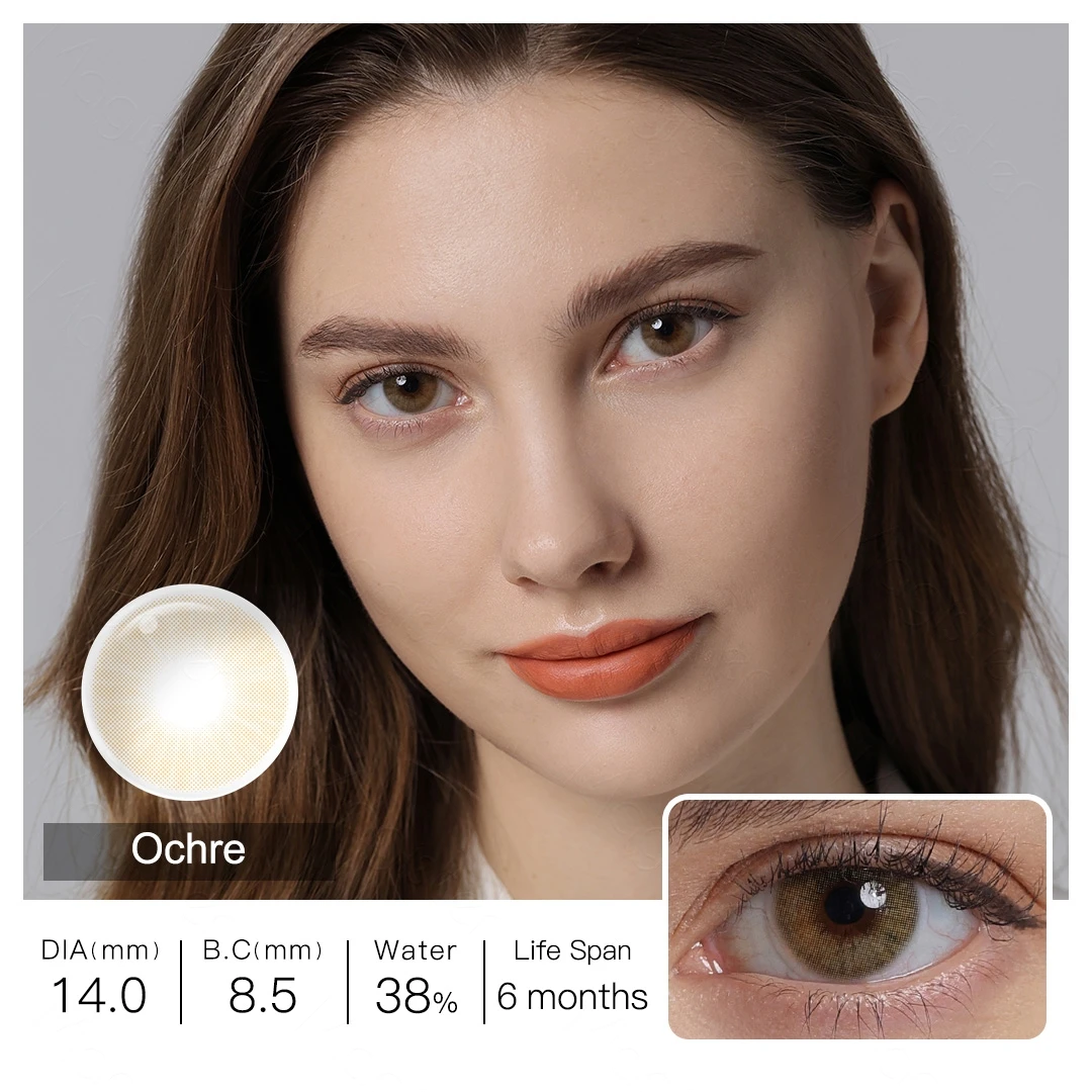 Hidrocor Contact Lens with Prescription Natural Eye Color Lens Color Contact Lenses for Eyes Cosmetic Soft Eye Lenses Pupils