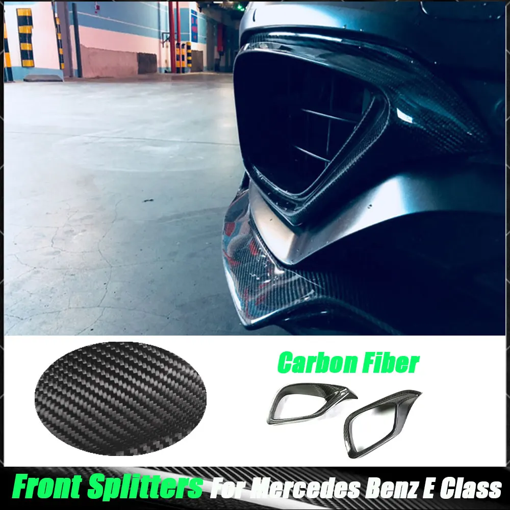 

Глянцевая черная накладка на вентиляционное отверстие переднего бампера для Benz E Class W213 E63 E200 2017-2019, накладка на вентиляционное отверстие из углеродного волокна
