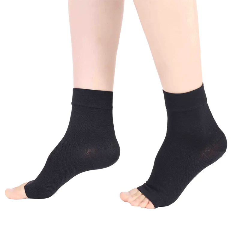 

Medical Grade 2 Compression Socks for Women Men Ankle Support Brace Running Injury Prevention Sports Recovery Heel Crack Elastic