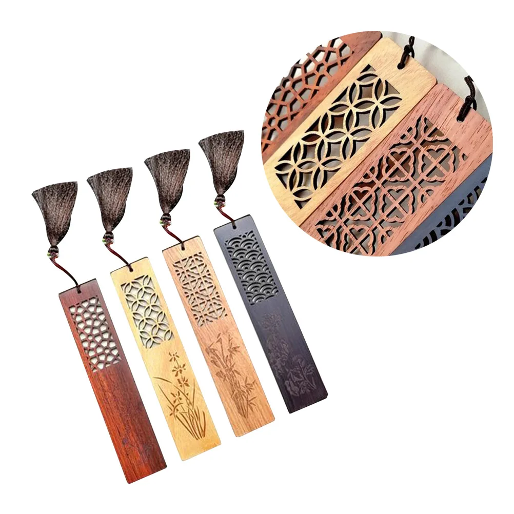 

Wood Bookmark Chinese Style Retro Book Markers Creative Eco Friendly Reading Writing Students Writers Page