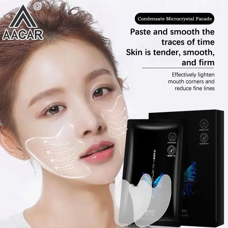 5Pcs Microcrystalline Anti Wrinkle Aging Face Sticker Eye Mask Forehead Neck Patches Lifting Beauty Skin Care Invisible Pads