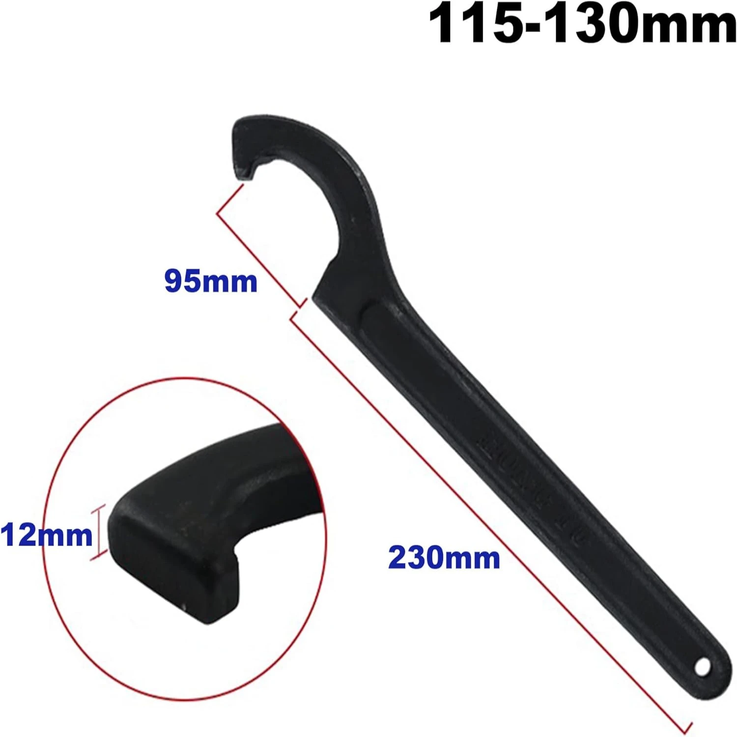 Premium Superior Adjustable Chuck Spanner Wrench - Durable Reliable Sturdy Design for Motorcycle Bike Maintenance - High-Quality