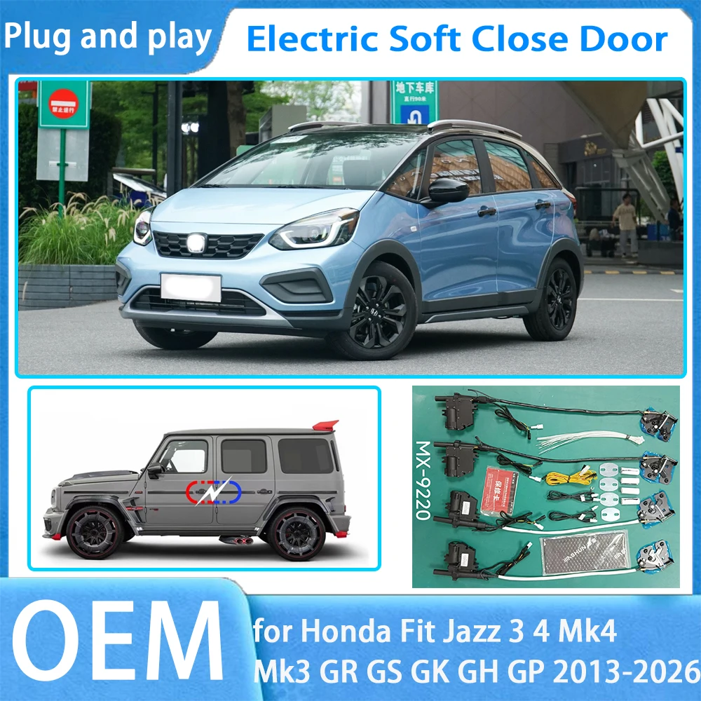 

for Honda Fit Jazz 3 4 Mk4 Mk3 GR GS GK GH OEM Car Soft Close Door System Automatic Electric Auto Pull Power Latch Power Closing