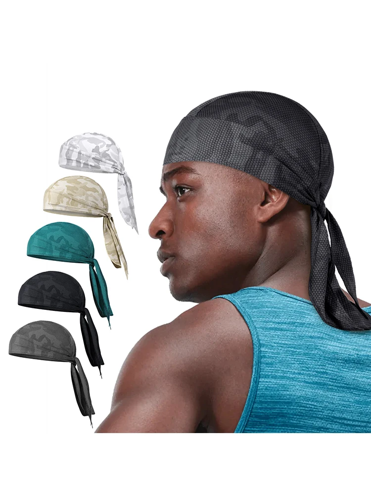 AliExpress mvptoo Quick-drying Bandana Hats Camo Breathable Beanies Cooling Cycling Helmet Liner Outdoor Sport Running Skull Cap Do Rags Headscarf