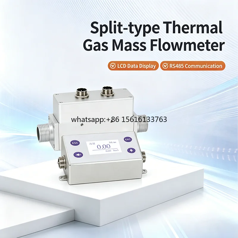 Medical Industrial Oxygen Flow Meter Split Type Thermal Mass Flow Controller High Accuracy MEMS Gas Flow Sensor