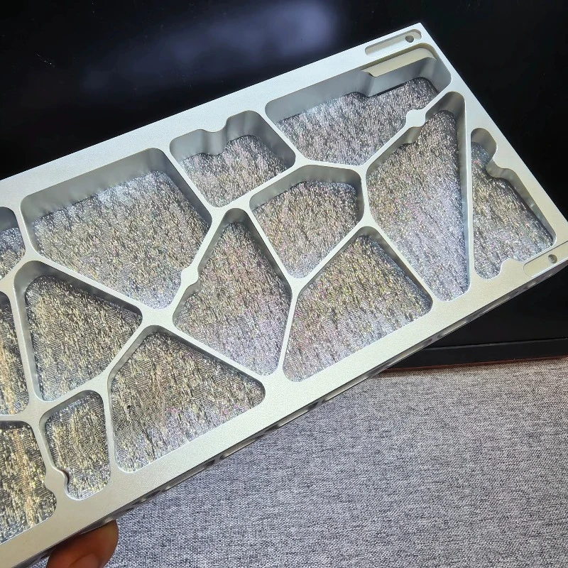 Keyboard Hollow Backboard Customized for Holy60/daibox/sora60 Wooting60 Pure Carbon Fiber Keyboard Plate Gaming Accessories DIY
