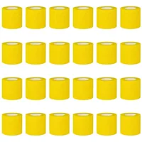 Venta al por mayor, 24 rollos de vendaje autoadhesivo, envoltura autoadherente transpirable para personas y mascotas, vendaje cohesivo elástico atlético