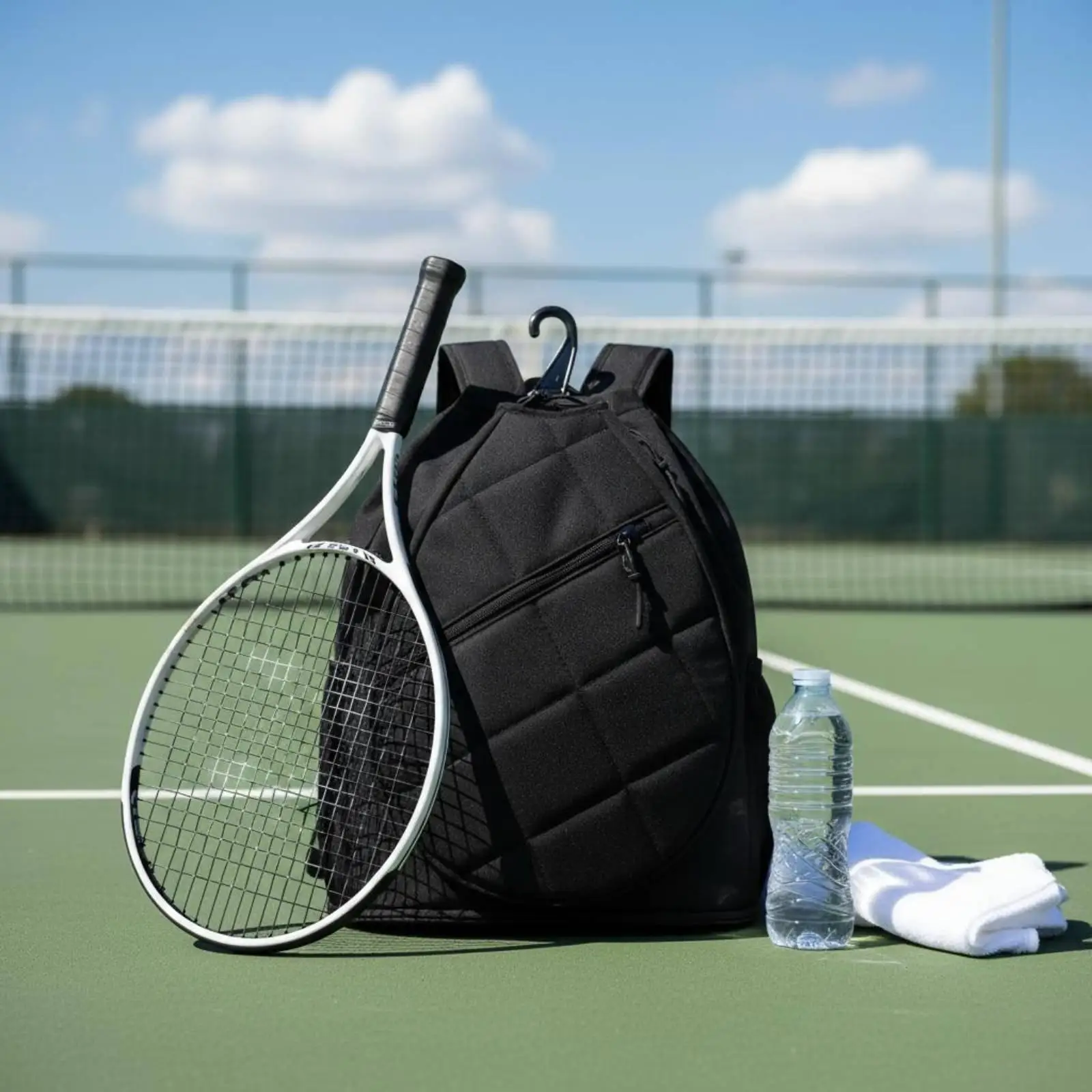 スポーツパドルバッグ-シューズコンパートメント付き-バドミントンラケットバッグ-アウトドア用-テニスバックパック-旅行用