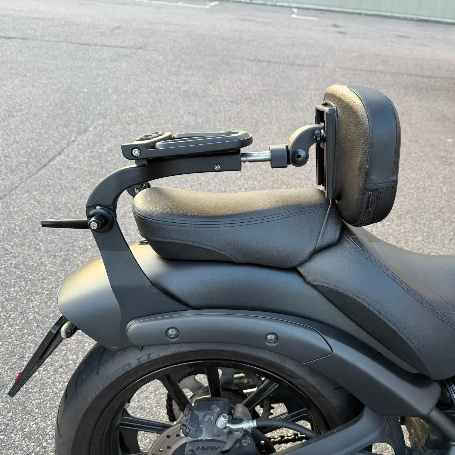 Adjustable Folding Rider Driver Passenger Backrest Sissy Bar for Kawasaki 2015-2025 Vulcan S 650 EN650 VN650