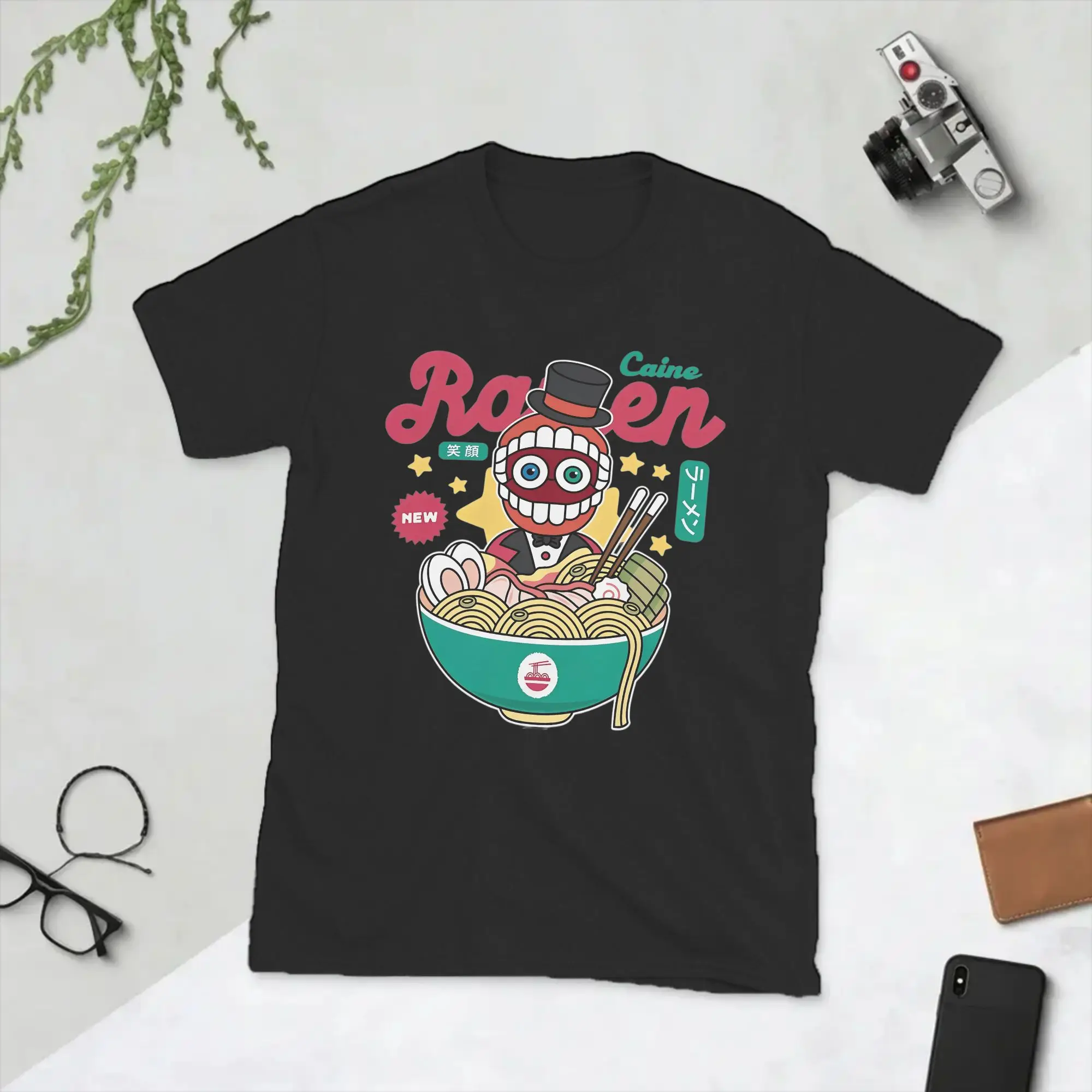 Men's T-Shirts Ringleader Caine Ramen Fashion Cotton Tees Short Sleeve Cartoon Digitals Circus T Shirt O Neck Tops Summer