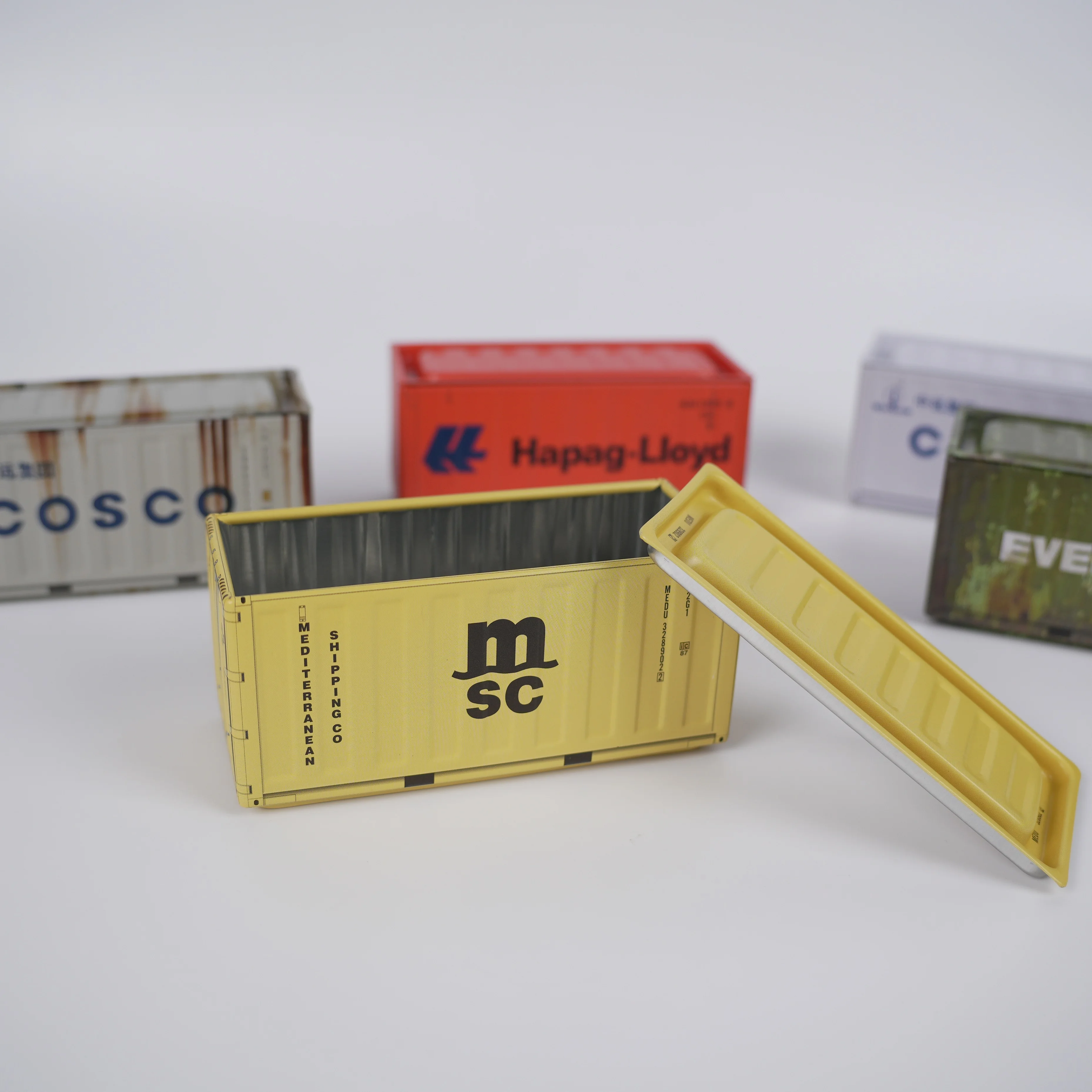 New Container Mini Iron Storage Box Retro Industrial Style creative Creative Decoration Collect Item  Desktop Model Kids Gifts