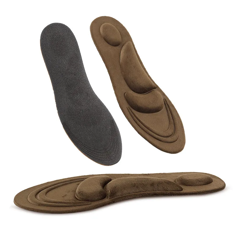 

Foot Feet Care Sole Warm Shoe Pads 4D Suede Memory Foam Orthotic Insole Arch Support Orthopedic Insoles Shoes Cushion