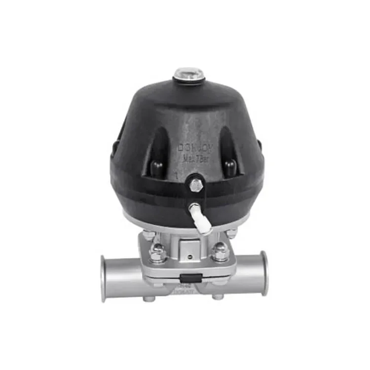 Donjoy stainless steel sanitary pneumatic diaphragm valve for flow control hygienic milk water diaphragm valve