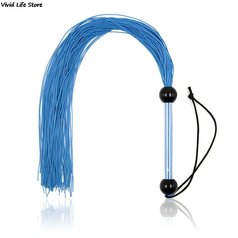 

Silicone Tassel Horse Whip 51cm Equestrian Teaching Training Riding Whips With Handle Flogger Spanking