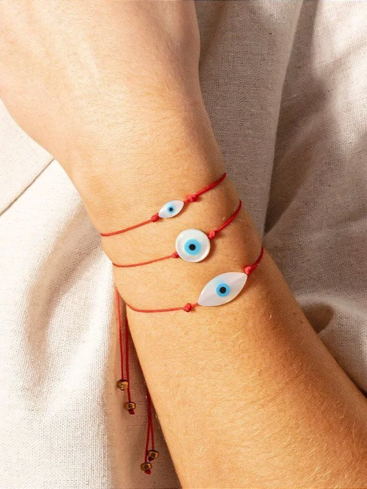 CCGOOD Evil Eye Bracelet for Women Boho Jewelry Girl Spiritual Gift Lucky Red String Bracelets Accessories