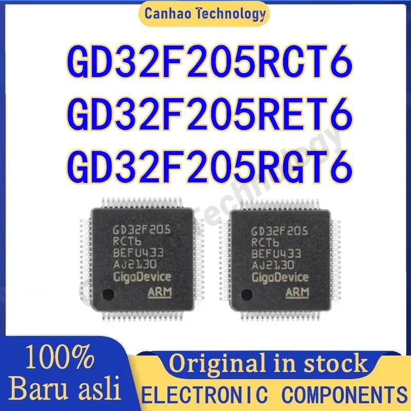 GD32F205RCT6 GD32F205RET6 GD32F205RGT6 GD32F205RC GD32F205RE GD32F205RG GD32F205 GD32F GD32 GD IC MCU Chip LQFP-64