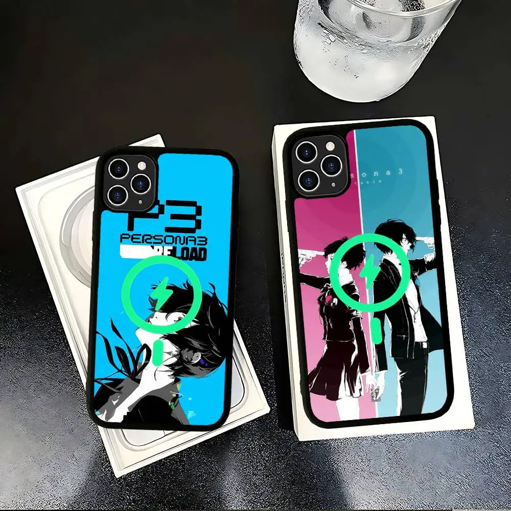 Game Persona 3 R-Reload Phone Case For iPhone 17 Air 16 15 14 13 12 11 Pro Max Plus For Magsafe Wireless Charge Cover