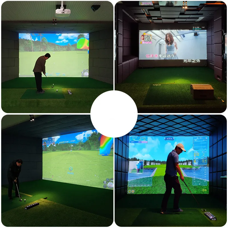 300x200cm Golf Simulator Display Screen Indoor Training Impact Projection Screen White Cloth For Golf Exercise Golf Target F