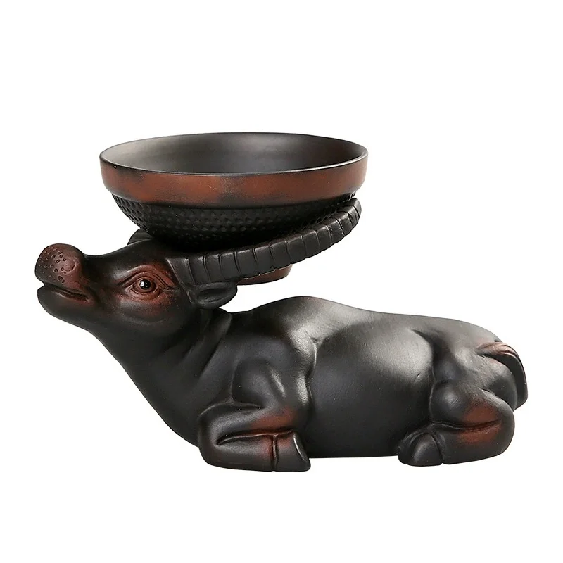 

1PCS Purple Pottery Vintage Animal Tea Strainers Chinese Kung Fu Tea Accessories Pigmented Tea Service