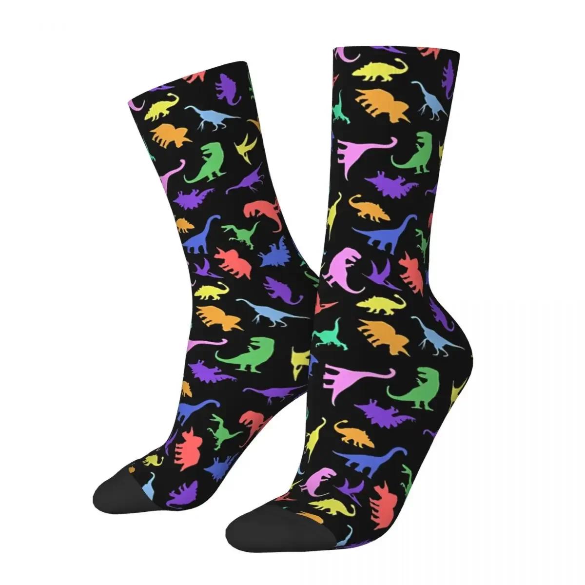 

Hip Hop Retro Fun Crazy Men's Socks Dinosaurs Unisex Harajuku Printed Novelty Happy Breathable Crew Sock Gifts