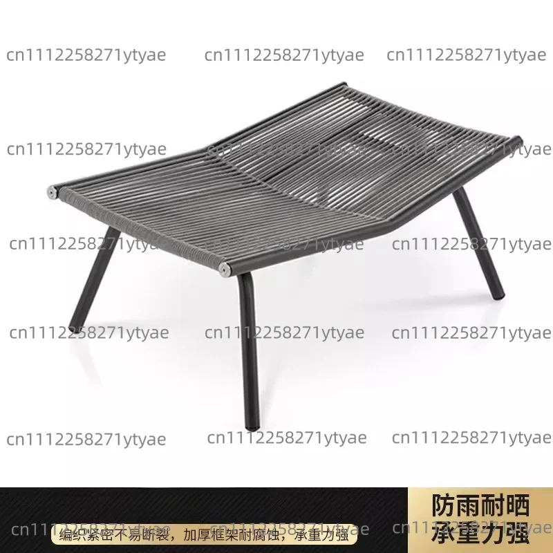 Modern Creative Rattan beach Chairs Nordic Outdoor Furniture Home camping Leisure outdoor Chair Simple Garden Lazy Rocking Chair