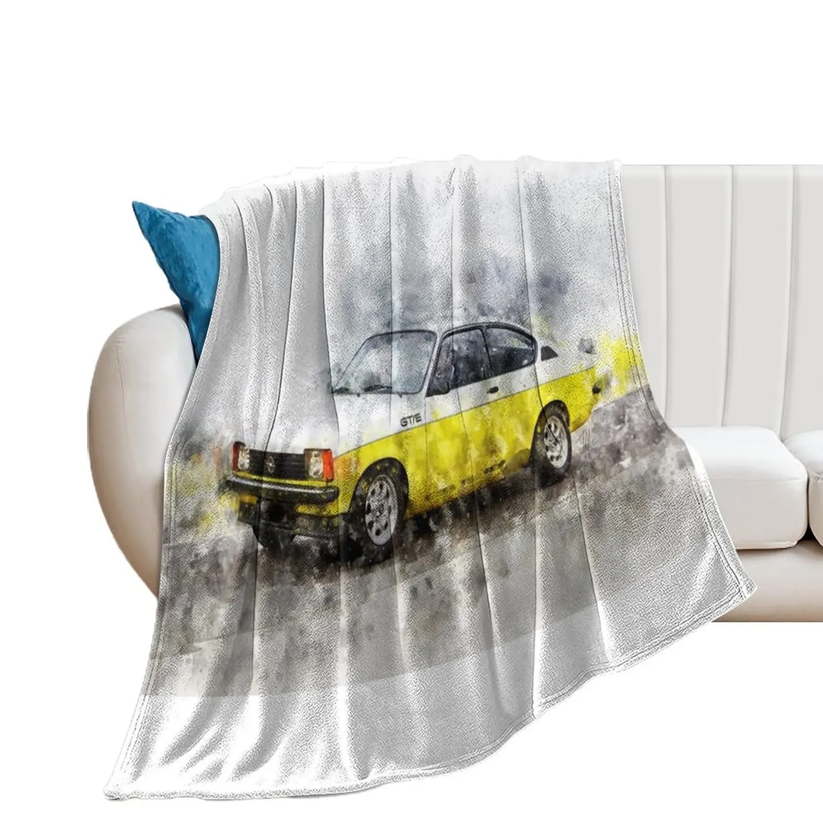 Opel Kadett GTE Throw Blanket Decorative Sofas Summer Camping Weighted Blankets