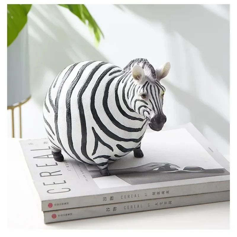 New Creative Zebra Statue Zebra Home Decor Living Room Zebra Sculpture Wine TV Cabinet Ornament Crafts Abstract Animal Figurine