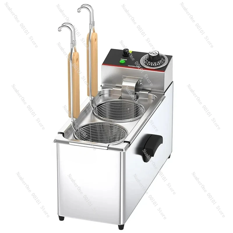 

Electric boiling noodle stove commercial stainless steel double-ended noodle cooking machine soup powder stove spicy hot