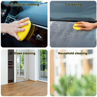12pcs Car Foam Sponge Wax Applicator Cleaning Pads High Density Car Waxing Polishing Sponge Pad Car Detailing Care Tool