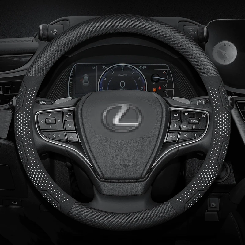 Car Steering Wheel Cover For Lexus ES200 ES250 ES260 ES300 CT200H Fsport GS GX IS LS LM LX LX470 LX570 NX RX UX Auto Accessories