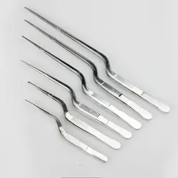 Plating Chef Food Tweezer BBQ Clip Barbecue Tongs Serving Presentation Stainless Steel Tweezers Kitchen Tool