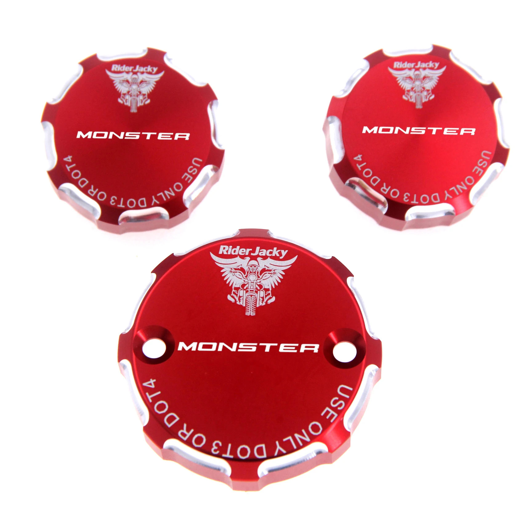 

Front & Rear Brake Clutch Reservoir Cover Fits For DUCATI Monster 1200 / R / S Cap Oil Tank Cup Motorcycle Accessories