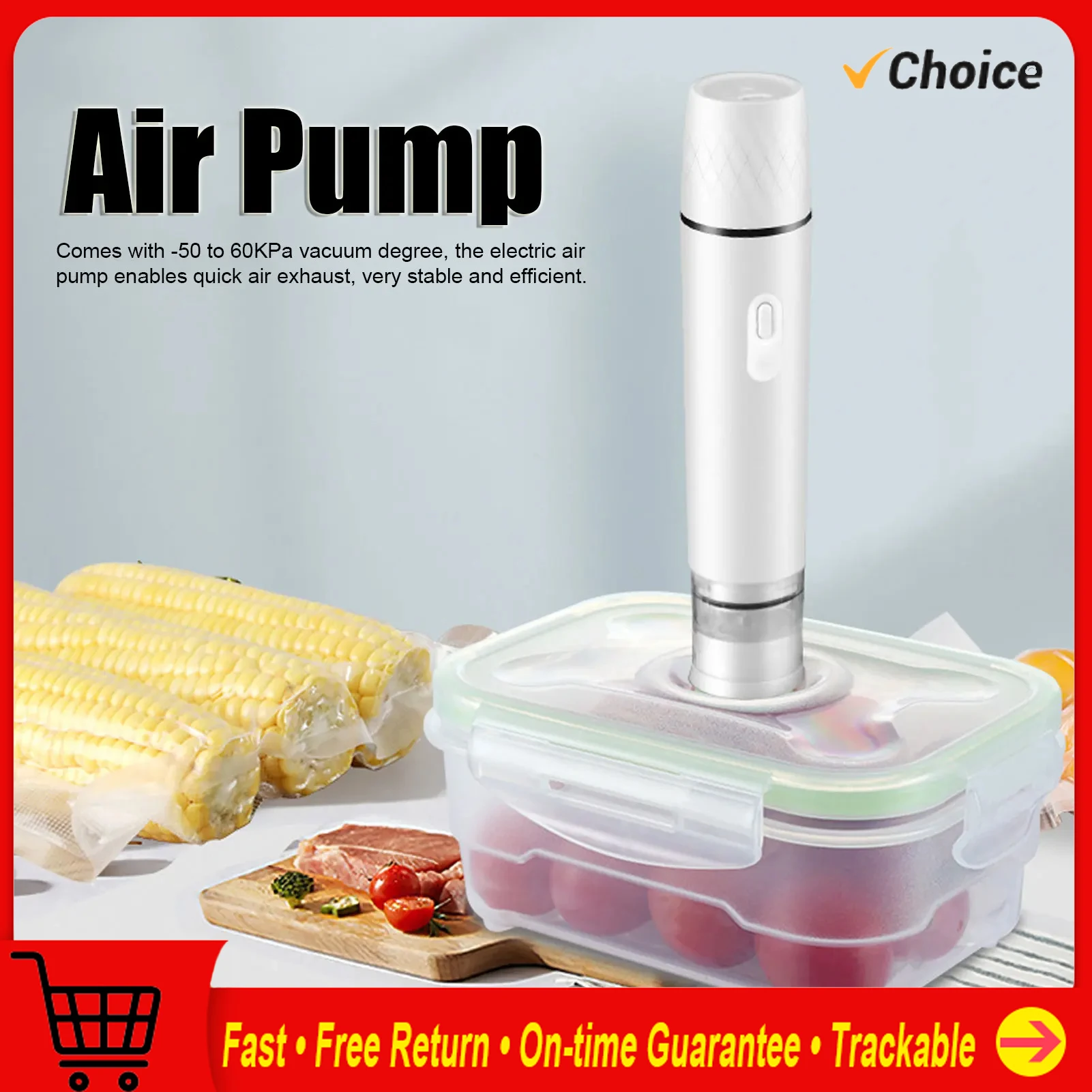 

Air Pump Electric Air Pump Handheld Vacuum Sealer Cordless Sealing Machine Tool for Food Storage Vacuum Sealer Electric Air Pump