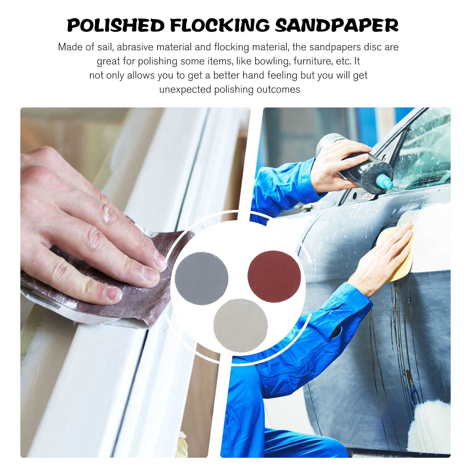 

25Mm Hook and Loop Sanding Discs 60 to 10000 Grit Range Sandpaper Assortment for Automotive Woodworking Precision