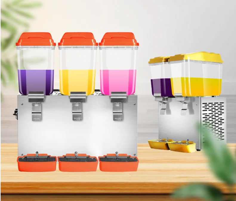 موزع المشروبات الرائعة 3 خزانات للأغراض التجارية والمنزلية