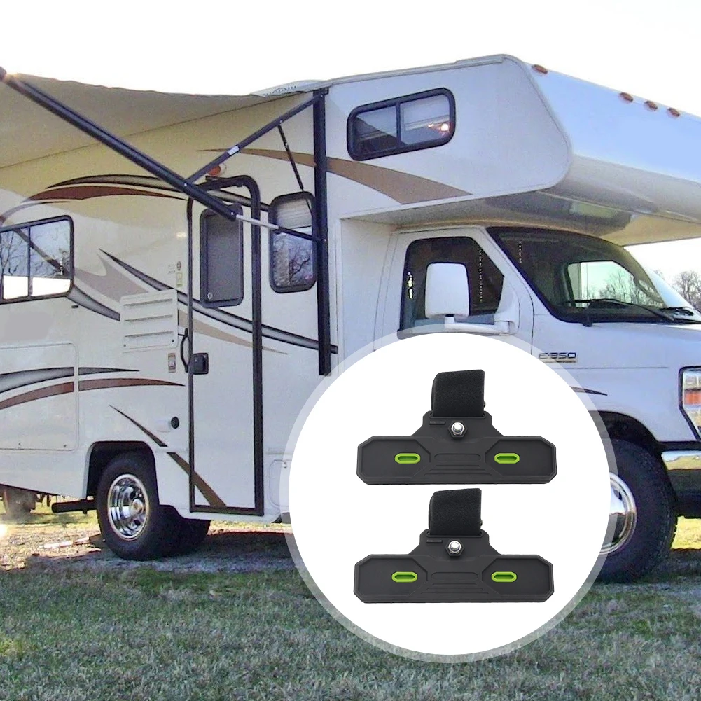 

2Pcs RV Canopy Fixture Nylon Travel RV Awning Clips RV Canopy Grippers for Protects RV Awning From Rips and Tears