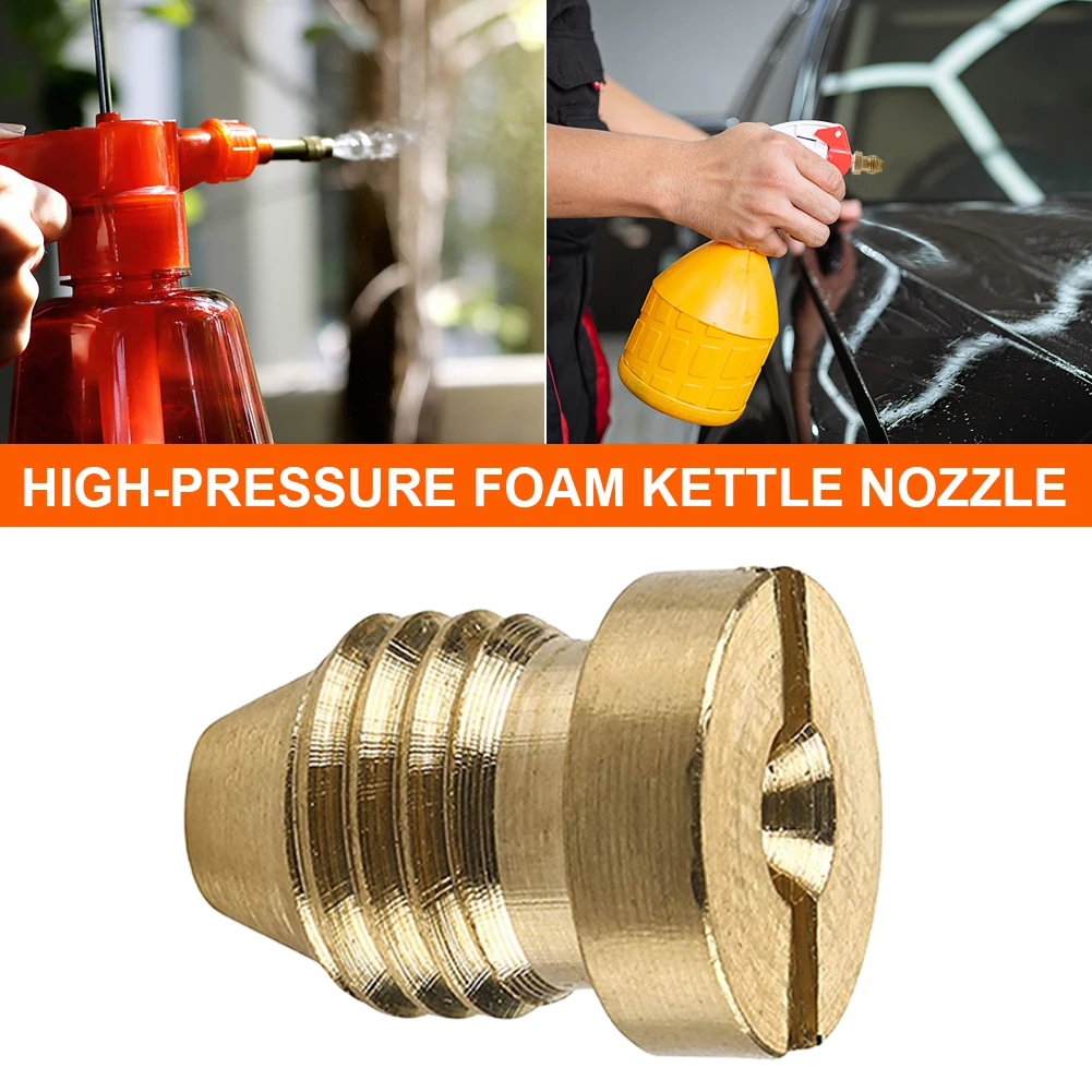 Car Wash Nozzle Copper Foam Cannon Orifice Nozzle Tips 1.0/1.1/1.15mm Spray Gun Replacement Nozzle Head Car Wash Cleaning Tool