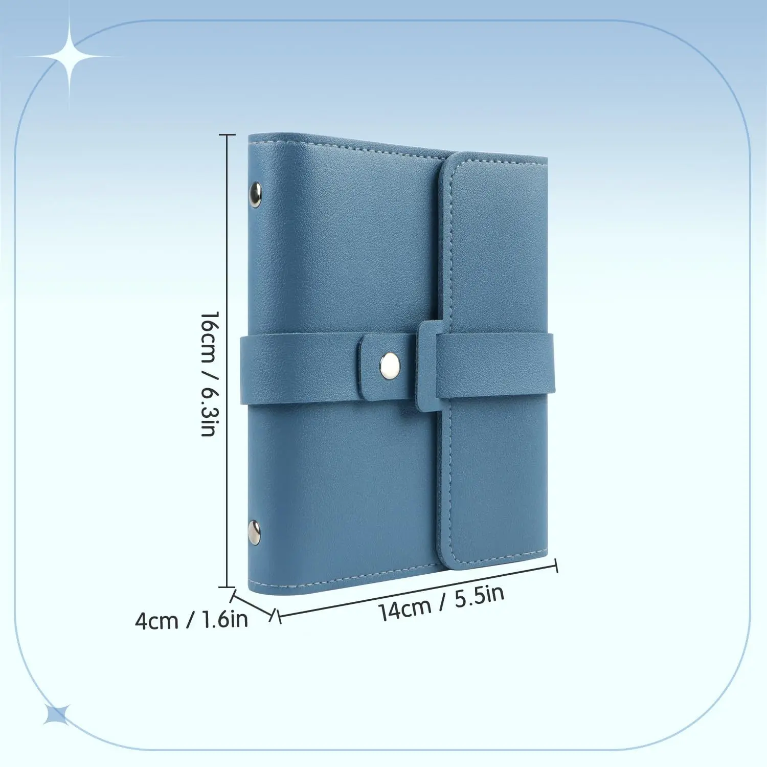 1PC PU lederen sieraden opslag organizer boek meerlaagse oorbel ringhouder tas-Compact reizen-vriendelijke afwerkingskoffer