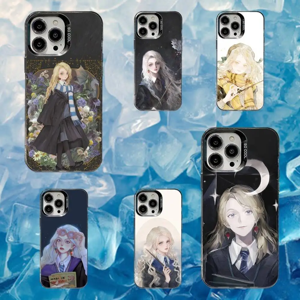 

magician Luna L-Lovegood Phone Case For iPhone 16,15,14,13,12,11,Mini,Pro,SE,MAX White Matte Shockproof Cover