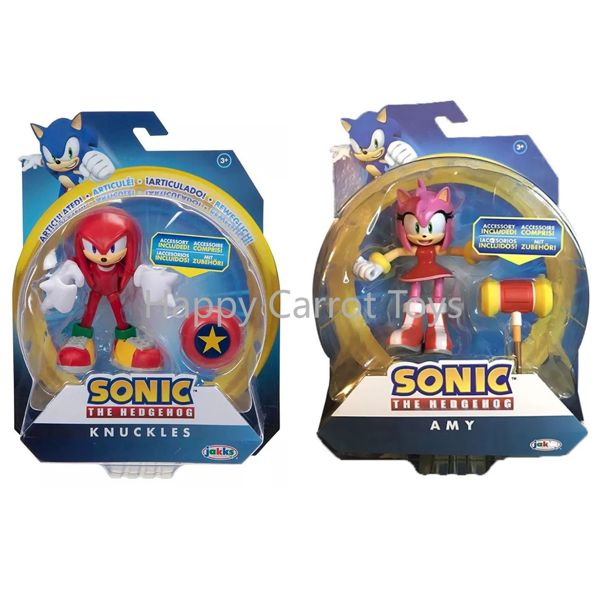 Sonic The Hedgehog Knuckles Amy Figura de ação clássica de desenho animado com acessório modelo colecionável menino brinquedos infantis presentes de feriado