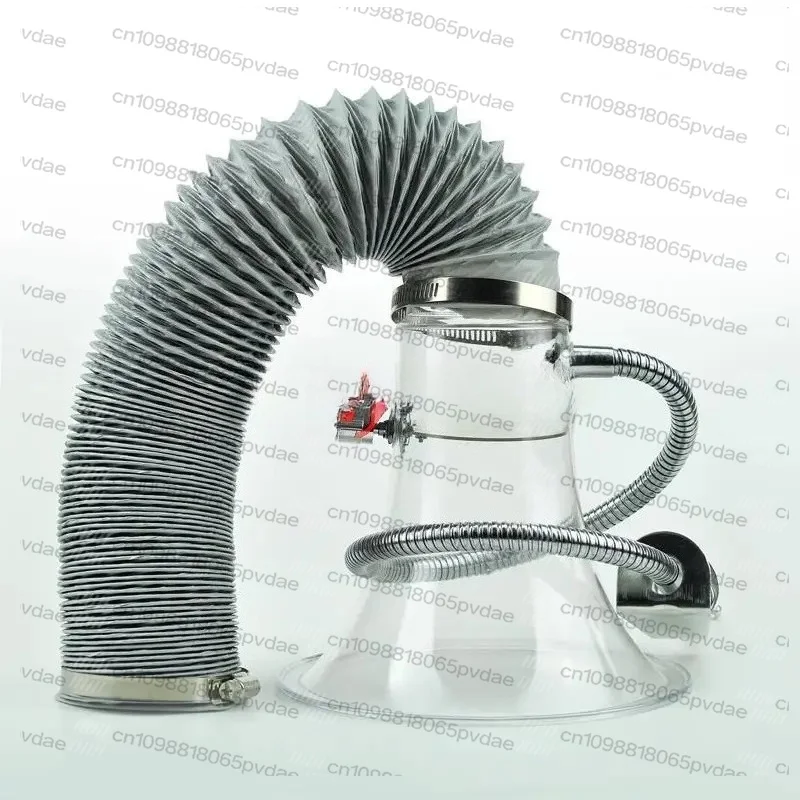 Assembly Line Soldering Fume Hood Extraction Hoods Fume Exhaust Hoods with Flexible Hose and Clamps Suction Vent Assembly