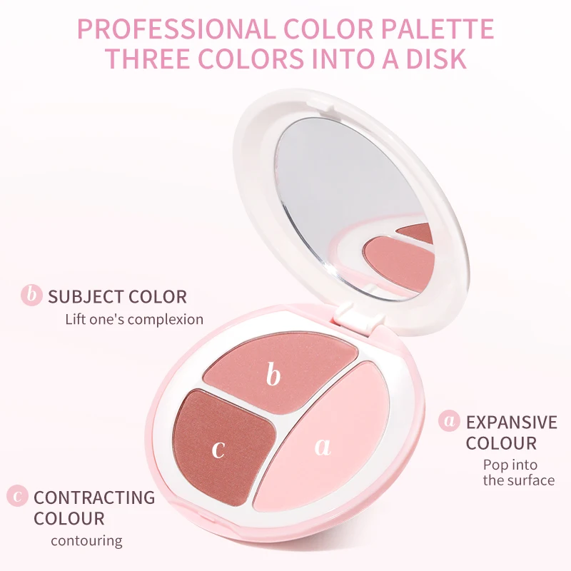 أحمر خدود الخد، يدوم طويلاً دون تلاشى، ظلال عيون، ملمس خفيف، لمسة ناعمة، سهل المزج، يعزز مكياج الوجه #3