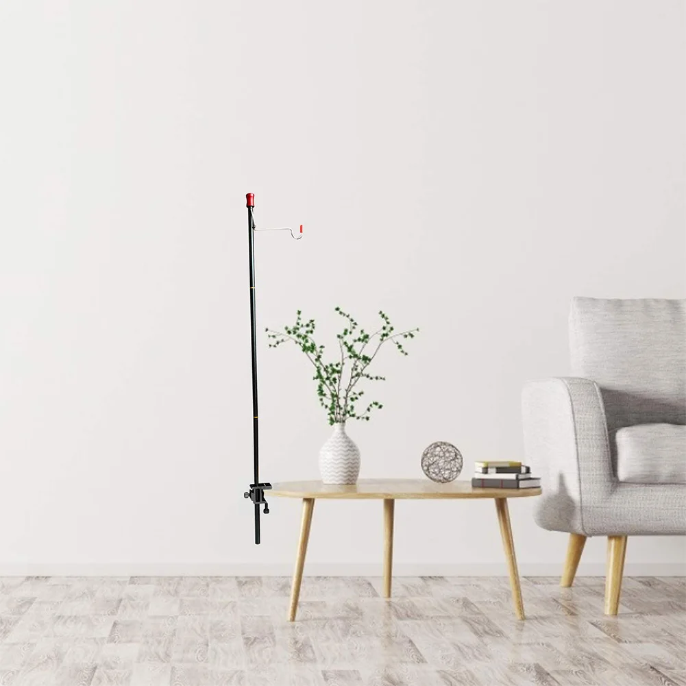 2 pçs suporte de luz pólo braçadeira de mesa clipe ajustável lanterna suporte clipe para pólo de luz para acampamento ao ar livre lanterna câmera