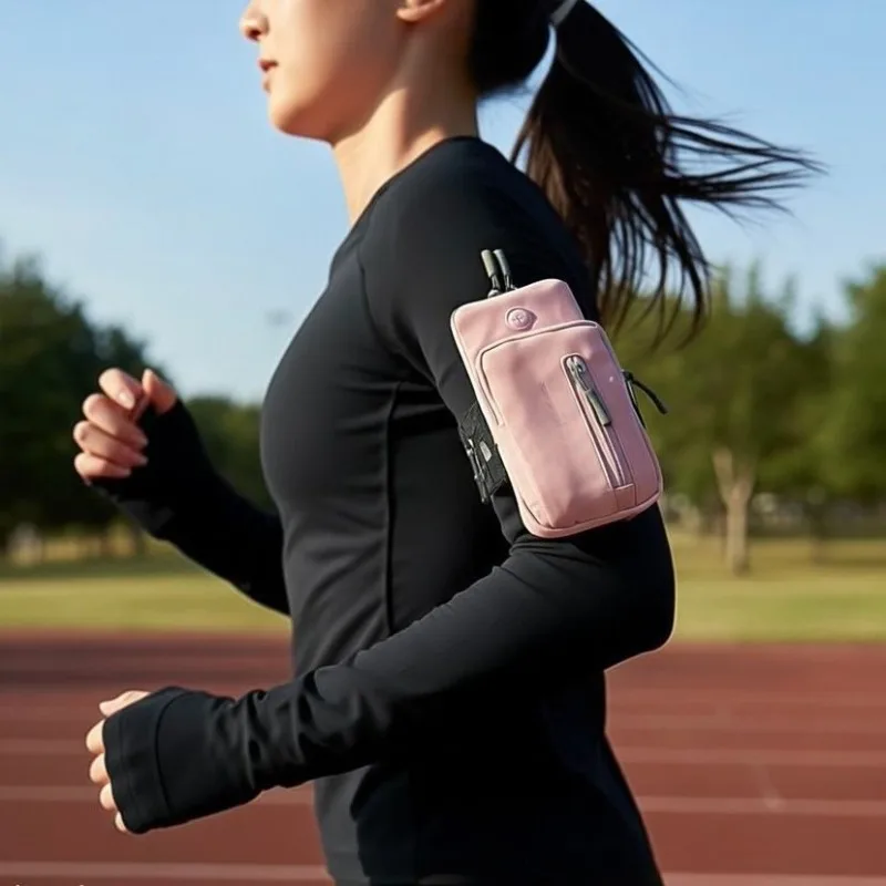Arm Mobile Phone Bag, New Running and Sports Integrated Cycling Student Trendy and Fashionable Wrist Mobile Phone Bag
