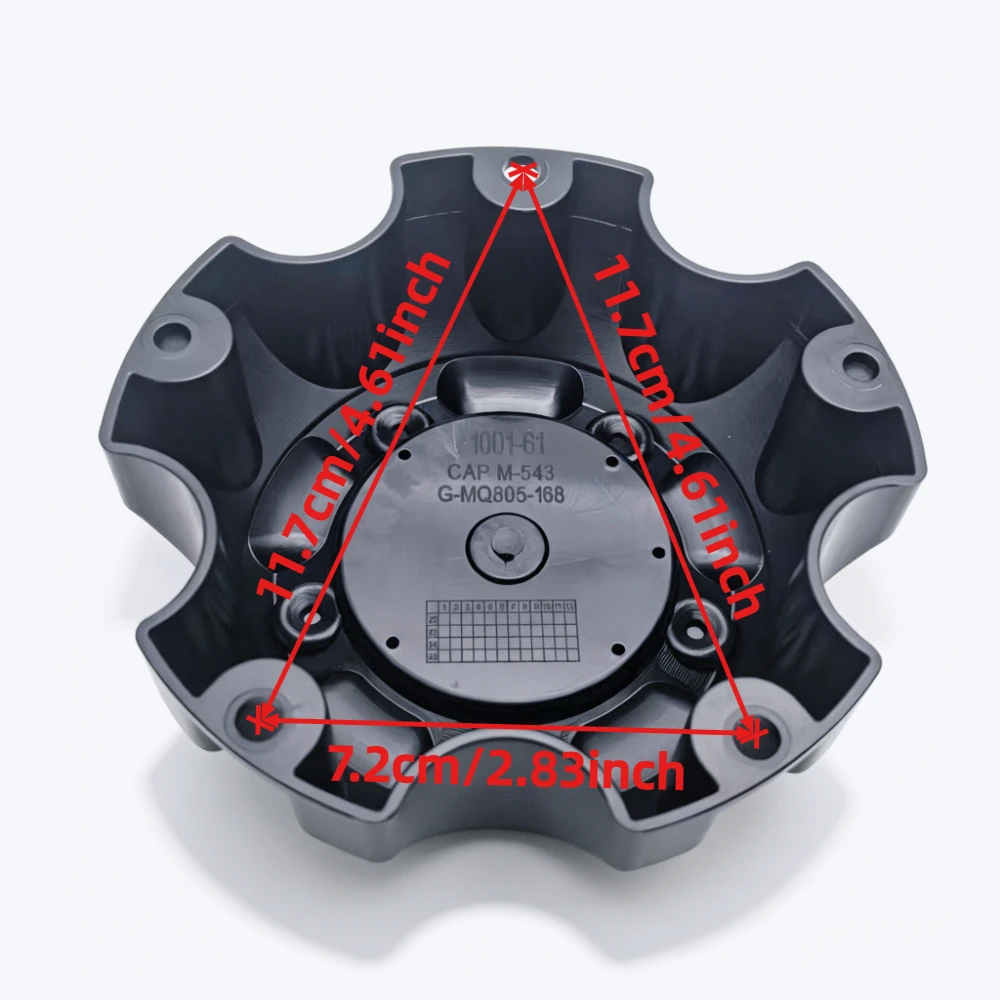 4pcs PCD 5x136 Car Wheel Center Caps Off-road Pickup Aftermarket Rim Hub Dust Cap Accessories for Fuel Rims 5-Lug 1001-61 M-453