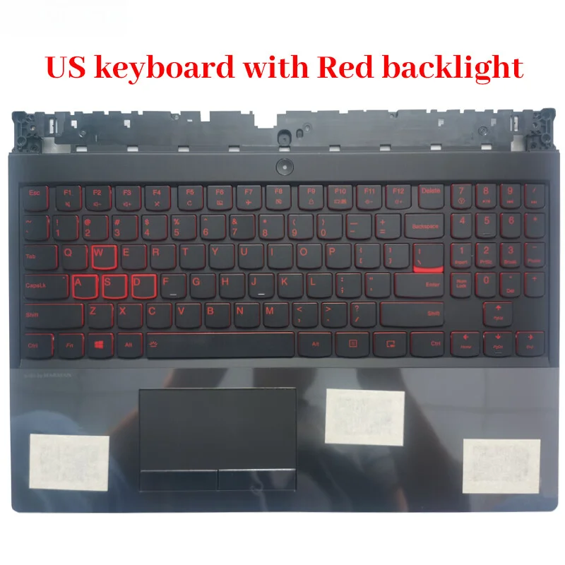 

For Lenovo Legion Y530-15ICH Y7000 Upper Case Palmrest US Keyboard Red Backlight