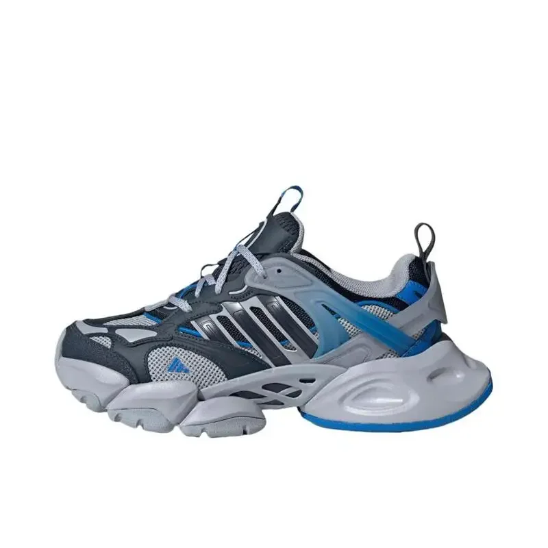 Adidas XLG Runner Deluxe Men's and Women's Blue and Black Round Head Light Sport Light Mecha Shoes Heighting Running Shoes